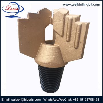 3 wing step drag drill bit for well