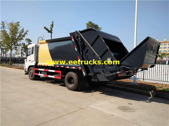 12 CBM Dongfeng Compress Trash Trucks