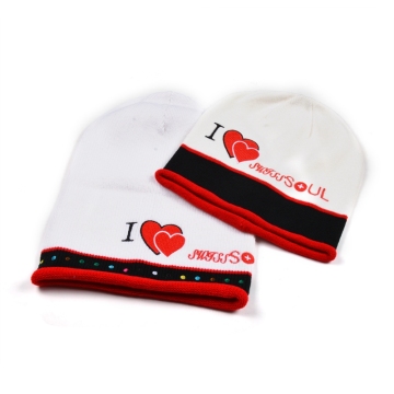 Adult Slouch Cool Knitted Beanie Hat Custom