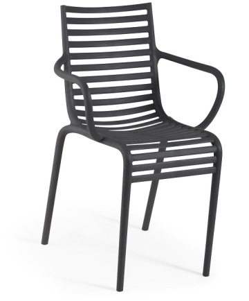 Classic Plastic Hollow out Leisure Chair with Arm