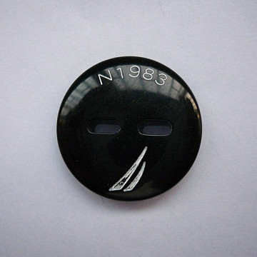 Practical custom designer two hole resin button