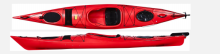 Kayak for One Person Sit In Sea Kayak Rudder System