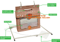 Woolworths Rotisserie 가방, 지퍼 폐쇄, 안티 포 그 필름, 쉬운 분배, 잡아 잡아, 쉽게 주변에 대 한 처리 및 이동, 헤더 부하