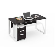 Modern Metal Shared Office Desk Furniture: Conference Table with Drawer for 1 Person