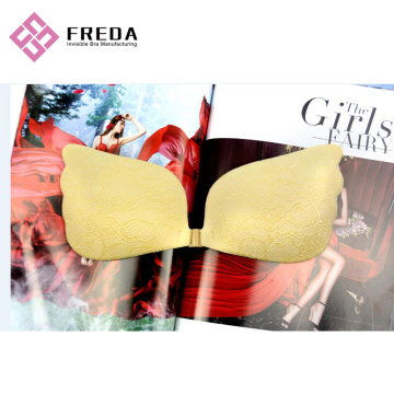 Noble Line Embroiled Backless Bra With Front Hook