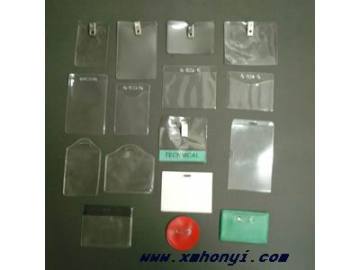 pvc clear card holder