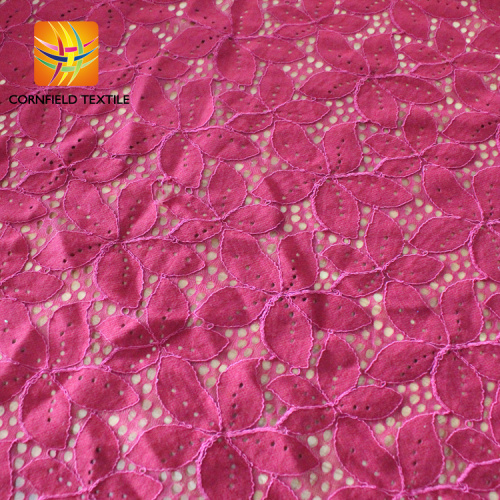 nouveau design magnifique tissu de dentelle jacquard magenta polonais