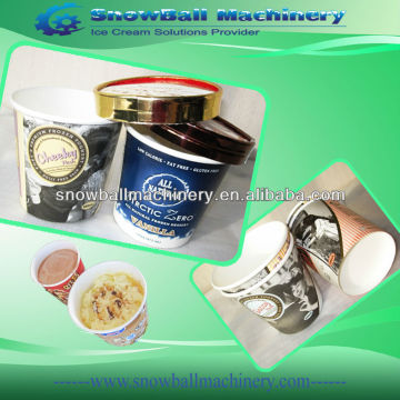 Ice cream take away paper pot with paper lid/paper cup for ice cream