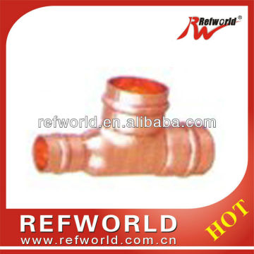 TEE copper pipe fittings for A/C