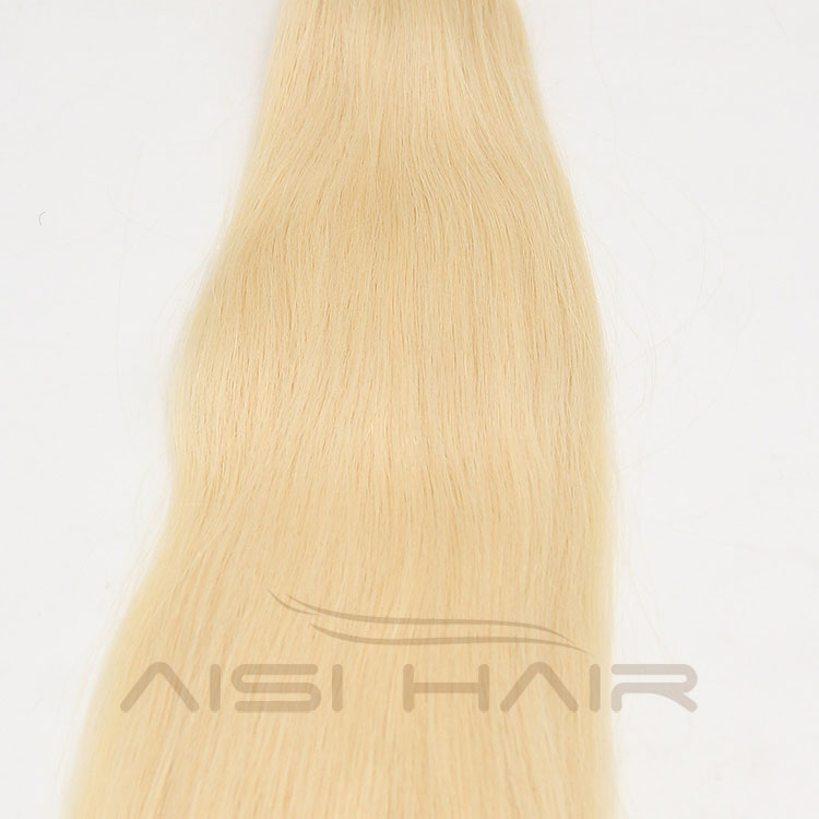 Aisi Hair Top Quality European Double Drawn I Tip Human Hair Extensions Keratin Stick Tip Blonde Hair Extension
