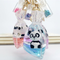 Panda Liquid Quicksand Keychain