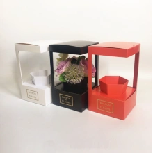 กล่องกระดาษจัดส่งดอกไม้พับได้ขาย