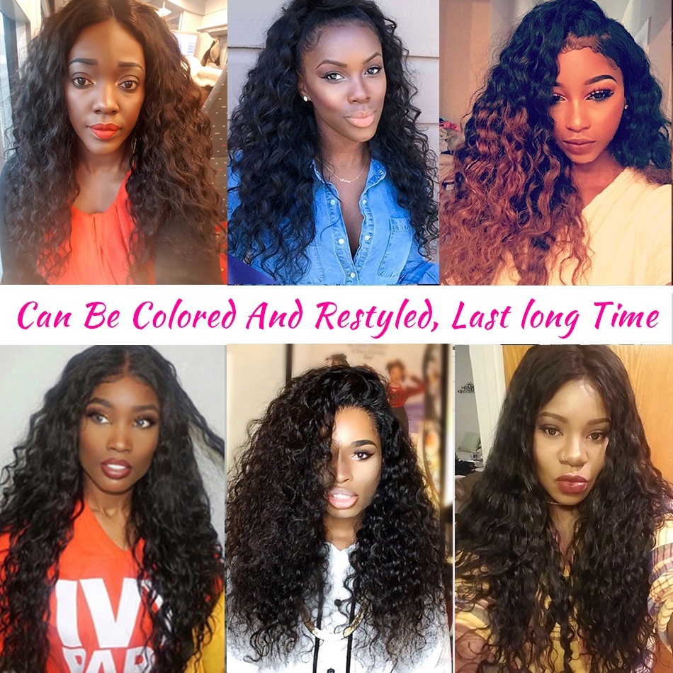 Cuticle Aligned Wholesale Brazilian 100% Human Swiss HD Transparent Pre- plucked Lace Front Virgin Hair Wigs for Black Women