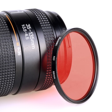 Red filter Round Full Color Lens Filter