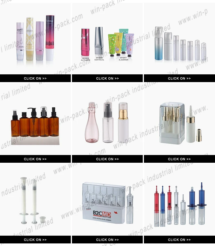 Winpack UV Coating Shiny Gold Plastic Jar and Cap for Cream Package