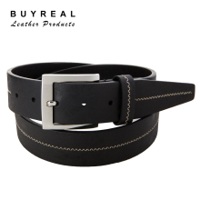 Belt Factory Derect Sale Bonded Leather Extra Cheap Black Men's Belt