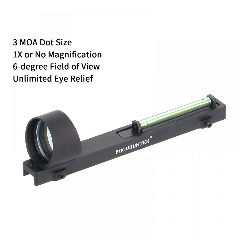 Lightweight Fiber Sight 1x28 Red Dot for Shotgun