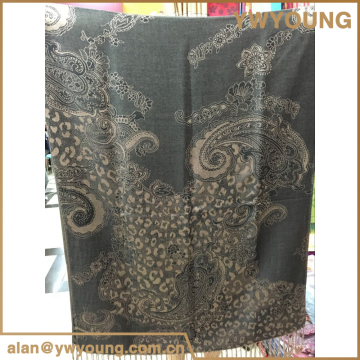 2017 wholesale ployester jersey big flower scarf