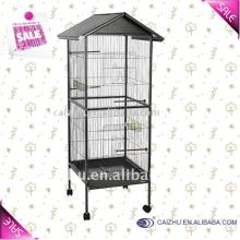 Top Roof Metal big bird cage, parrot cage, bird aviary for bird flight and breeding