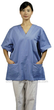 WOMEN'S PULL OVER V-NECK COTTON SHIRTS