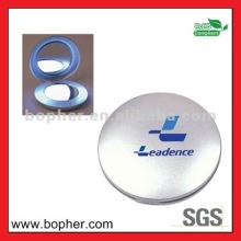 mini plastic ocket mirror with light