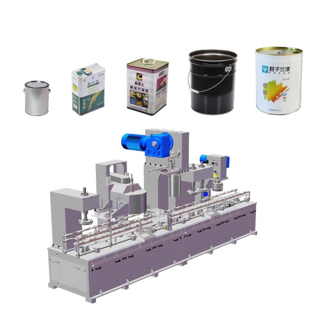 Automatic 0.25 L Square Rectangular oil Tin Can Production Line Making machines
