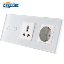 Touch screen smart wall touch screen light switch and socket