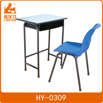 Seat/back plywood plastic chair and desk