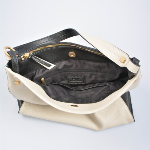 Borsa hobo in pelle martellata di lusso con custodia pendente