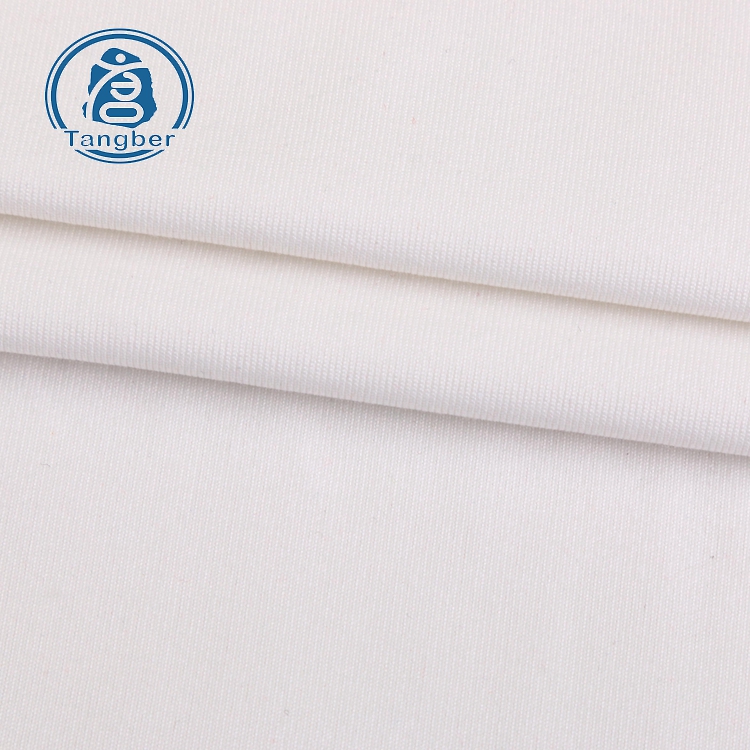 Shaoxing cheap price knitting 200gsm 100D milk silk brushed dty polyester spandex jersey fabric stock lot