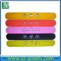 Hot vender pulseiras de Silicone tapa para fins promocionais