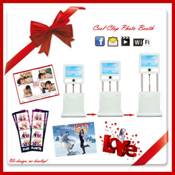 Green Screen Portable 3D touch screen wedding Photo Booth 3D effect photo booth