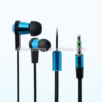 Mini mp3 earbud with 7mm speaker, blue metal earbud manufacturers