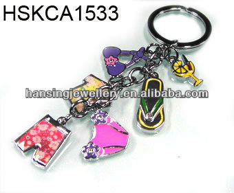 costume unique design enamel key chain accessary wholesale