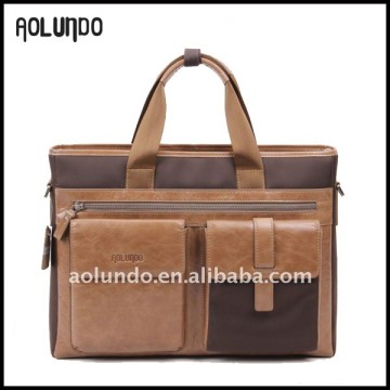 Genuine Leather Custom Branded Office Bag