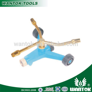 WH828 3 arm rotating sprinkler on wheel base