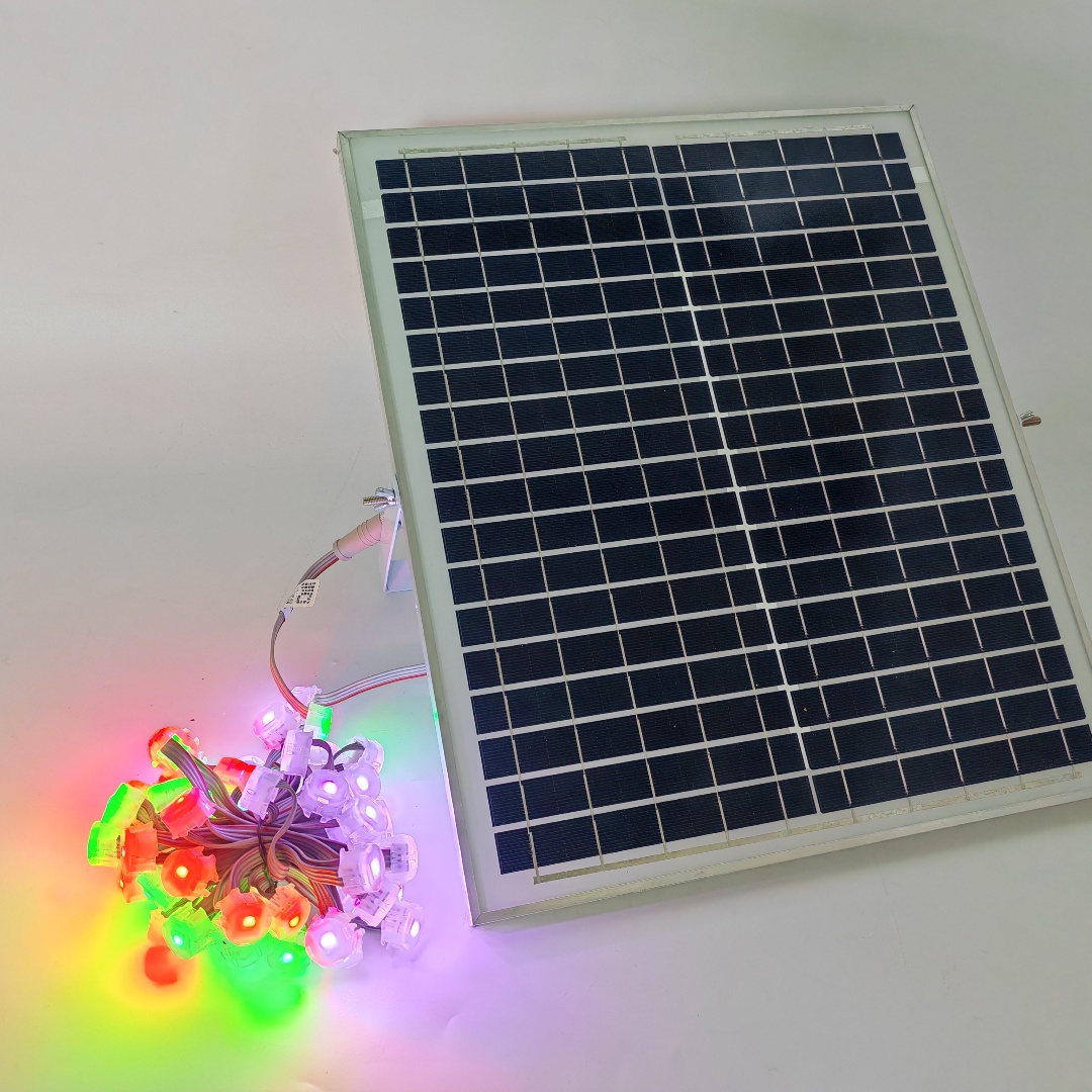 Solar Energy Christmas Outdoor decoration DC12V  permanent outdoor string  pixel eaves led lights