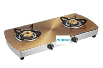 Sunflame Golden Glass Cooktop Brass Burners