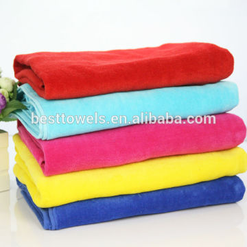 solid velour beach towel