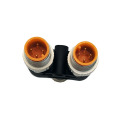 4 Pin M12 Male A Coded Y Connector