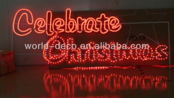 christmas rope light motif / merry christmas motif light