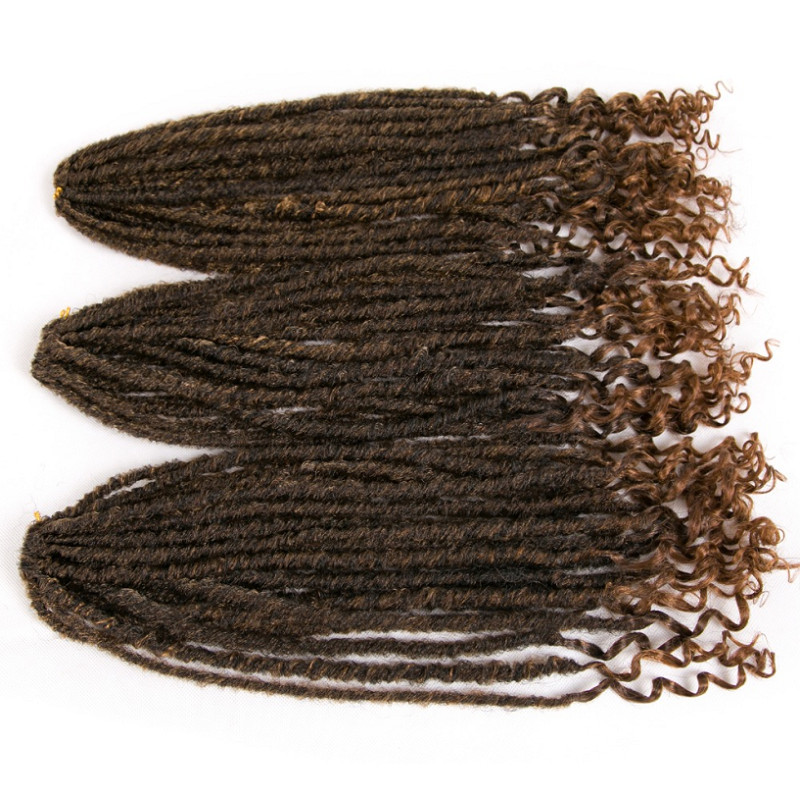 Crochet Hair Faux Locs Curly Ends Goddess Faux Locs Braids Synthetic Hair Extension