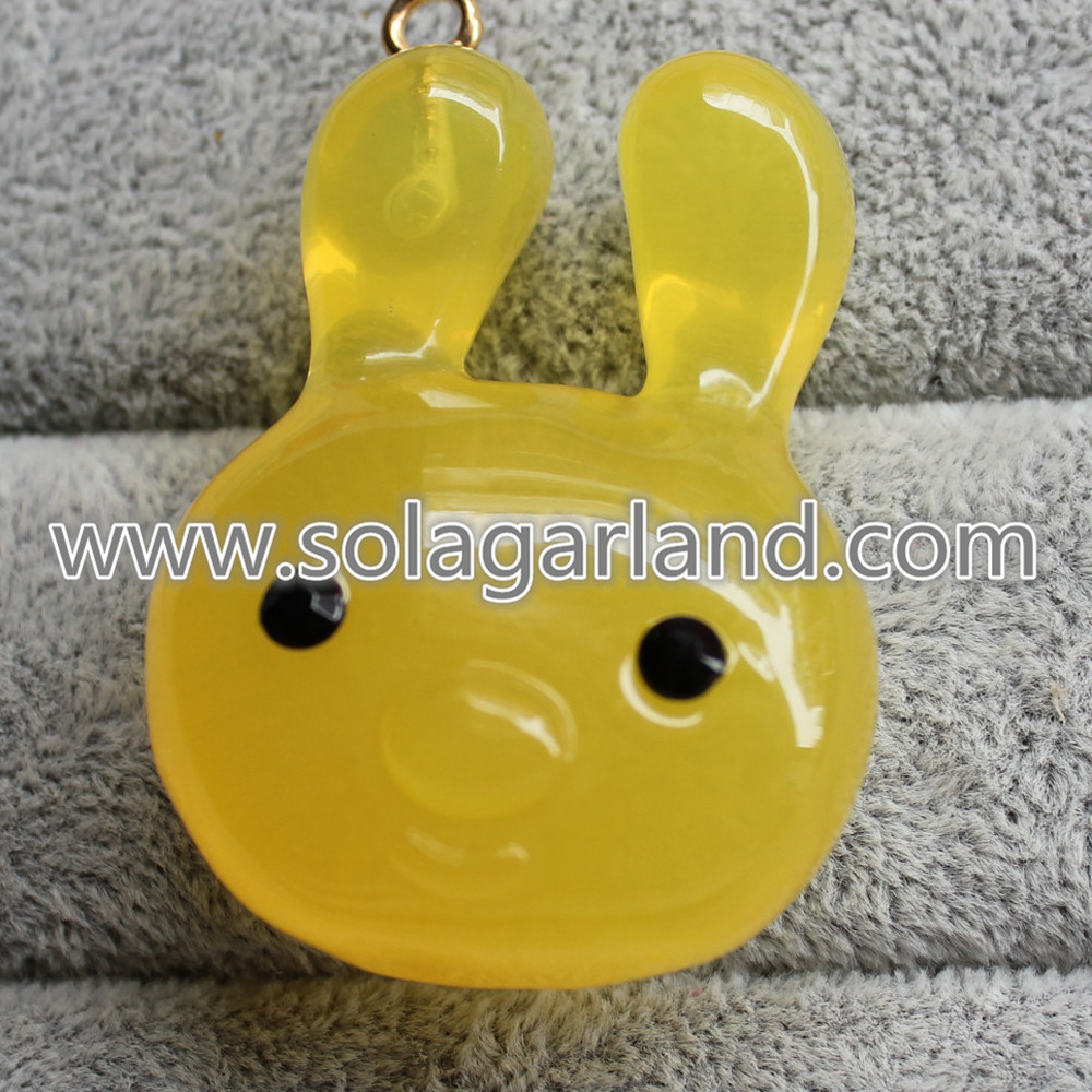 Acrylic Rabbit Beads