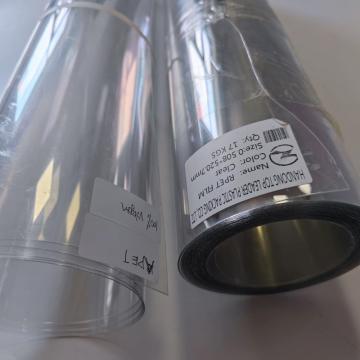 Folha de plástico transparente de PET de 0,5 mm para termoformagem