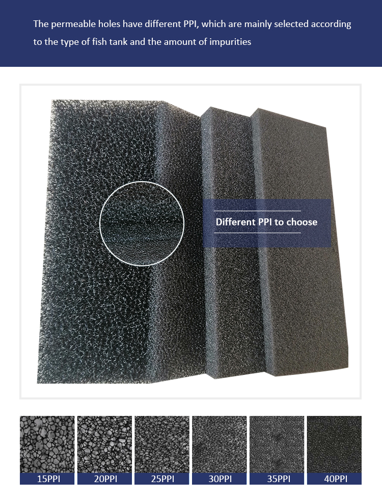 Reticulated Polyurethane cylinder Foam Air Filter Foam Fuel & Air Filters Eco-friendly Open Cell Black Colors Filter sponge