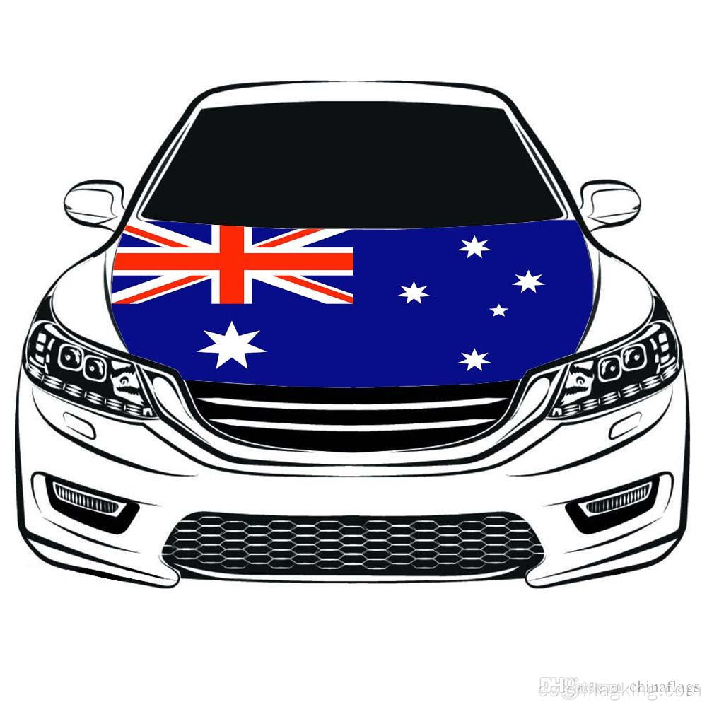 Bandera del capó del coche de la bandera de Australia de la Copa del mundo de 100 * 150 cm