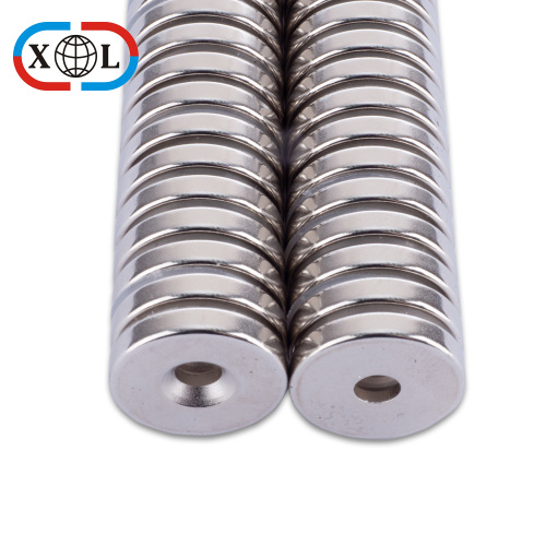 Hot sale customized coated disc countersunk N52 magnet