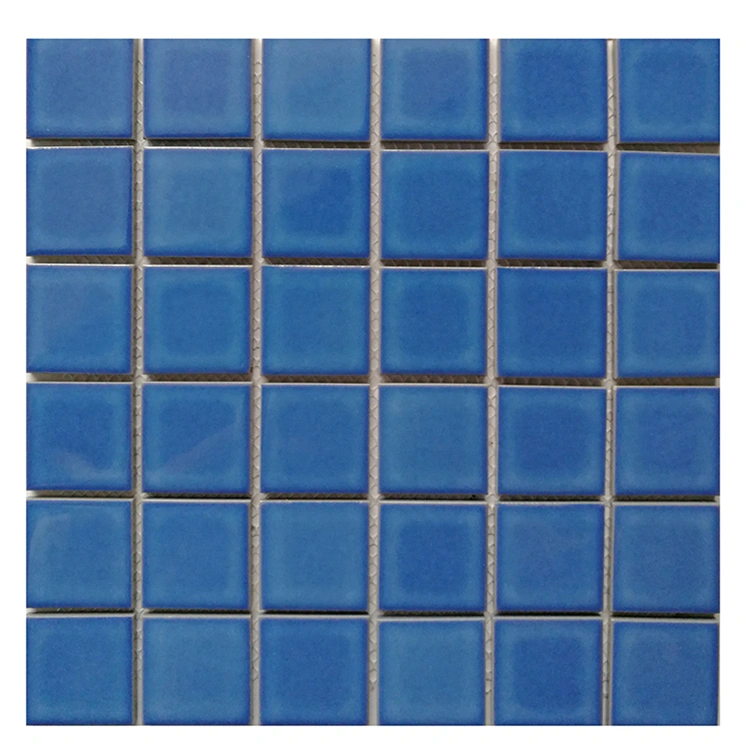 48X48 Square Glaze Porcelain Swimming Pool Tiles Ceramic Mosaic