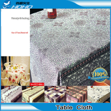 christmas embroidery polyester table cloth