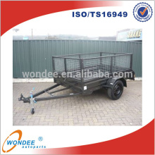 Hot Dipped Galvanized 8'x5' Singal Axle Cage Box Tipping Trailer